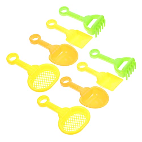 Warmhm 1 Set Strandspielzeug Schaufel Sand Strandspielzeug Strandsieb Kinderspielzeug Sandbauwerkzeuge Strandbagger Sandeimer Für Jungen Outdoor Sand Strandschaufel Kunststoff von Warmhm