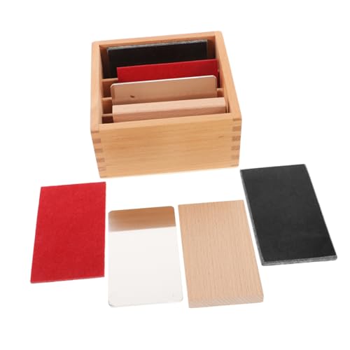 Warmhm 1 Set Temperaturfühlzylinder Kleinkindspielzeug Montessori Outdoor Farben Montessori Sensorisches Kleinkind Montessori Säugling Montessori Kleinkind Texturbrett Holz von Warmhm