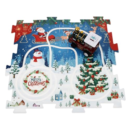 Warmhm 1 Set Track Puzzle Schiene Auto Puzzle Track DIY Montage Elektrische Trolley Kunststoff von Warmhm