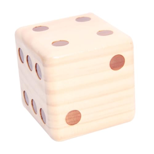 Warmhm 1 Stück Großer Holz für Spiele Dekorativer Spielwürfel aus Hochwertigem Holz für Partys und Tischspiele Leicht und Lesbar Warmhm 1 Stück Großer Holz für Spiele Dekorativer Spielwürfel aus Hochwertigem Holz für Partys und Tischspiele Leicht und Lesbar von Warmhm
