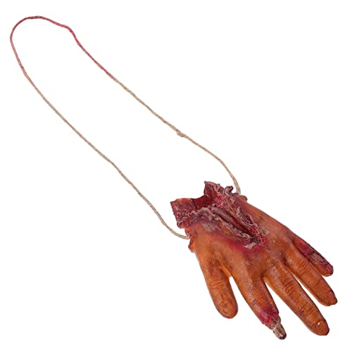Warmhm 1 Stück Halloween-stumpf Halloween-Dekorationen Beängstigend Halloween-körperteile Party Vintage Halloween Decor Gruselig Drinnen Künstliches Körperteil Abgetrennte Hand Plastik von Warmhm