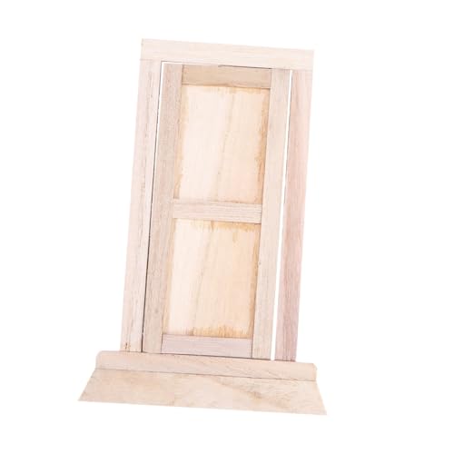 Warmhm Mini-puppenhaustür Im Maßstab 112 Deko-Accessoire Aus Holz Leicht Und Zur Dekoration des Kinderzimmers von Warmhm