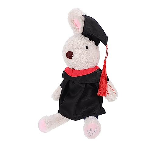 Warmhm 1 Stück Plüschpuppe Kuscheltiere für Abschluss-Plüschtier pummeluff Kuscheltier beschwertes Kuscheltier Abschlusspuppe Abschluss gefüllte Puppe PP Baumwolle Beige von Warmhm