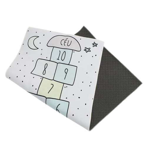 Warmhm 1 Stück Spielmatte rutschfeste Schachspielmatte für Innenräume Dunkelgrau für Eltern Junge Mädchen Spiele Krabbeln Kinderzimmer oder Wohnzimmer von Warmhm