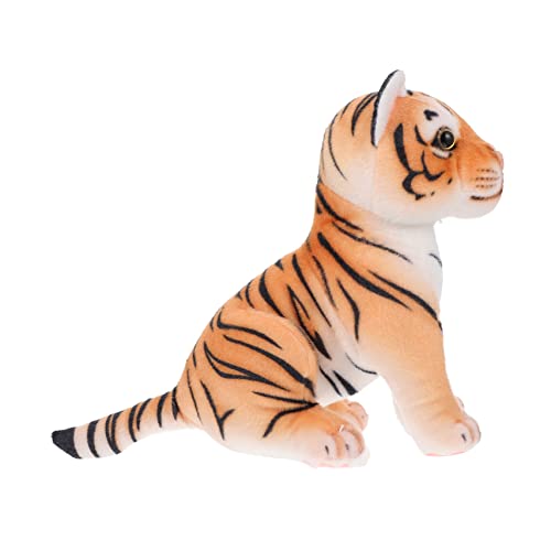 Warmhm 1 Stück Tiger Plüschtier Gefüllte Tigerpuppe Puppenverzierung Plüsch-Tiger- Tiger Puppe Kinderspielzeug Stofftierpuppe Cartoon-tierpuppe Pp Baumwolle von Warmhm