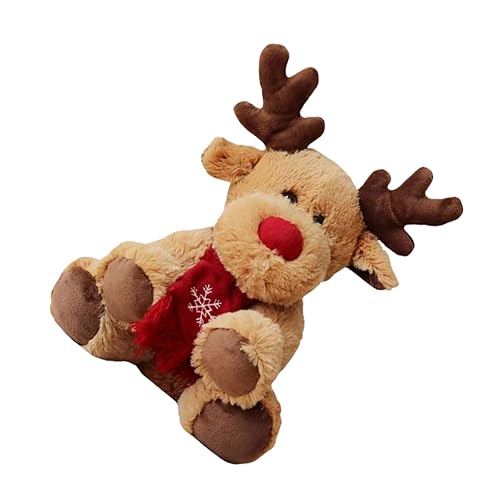 Warmhm 1 Stück Weihnachtliches Rentier Kuscheltier Süße Dekofigur für Weihnachten für Freunde für Zuhause Geschäfte oder von Warmhm