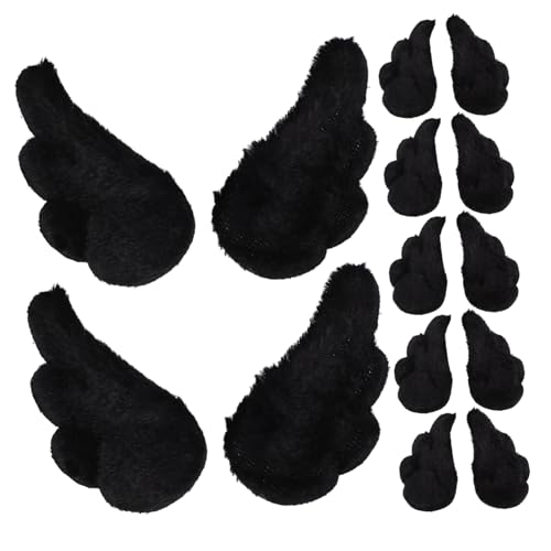 Warmhm 10 Paare Puppe Engelsflügelverzierungen Winzige Engelsflügel Kleine Engelsflügel Zum Basteln Engelsflügel Weiß Flügelflicken Zum Selbermachen Kleine Flügel Black Plüsch Warmhm 10 Paare Puppe Engelsflügelverzierungen Winzige Engelsflügel Kleine Engelsflügel Zum Basteln Engelsflügel Weiß Flügelflicken Zum Selbermachen Kleine Flügel Black Plüsch von Warmhm