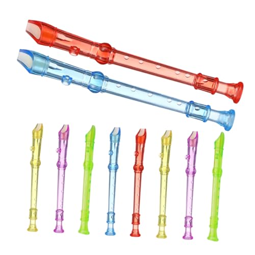 Warmhm 10 Stück 6 musikalische Blockflöte Blockflöten Musikinstrumente Blockflöteninstrument für Kinderinstrumente für Klarinette Kinderflöte Plastik von Warmhm