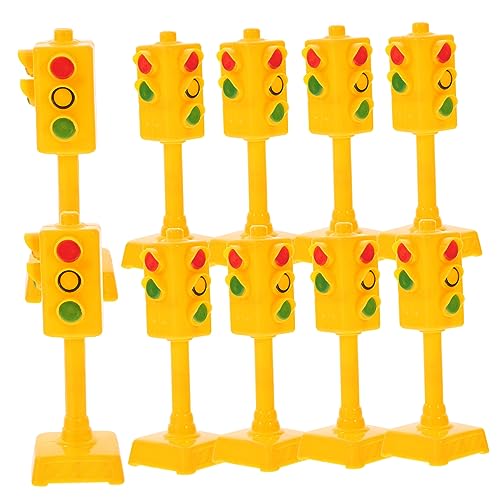 Warmhm 10 Stück Ampelmodell Mini-Verkehrszeichen Verkehrsschild Verkehrszeichen Kinderspielzeug Ampeldekoration Spielzeugstraßenschilder Ampel Abs Yellow Warmhm 10 Stück Ampelmodell Mini-Verkehrszeichen Verkehrsschild Verkehrszeichen Kinderspielzeug Ampeldekoration Spielzeugstraßenschilder Ampel Abs Yellow von Warmhm