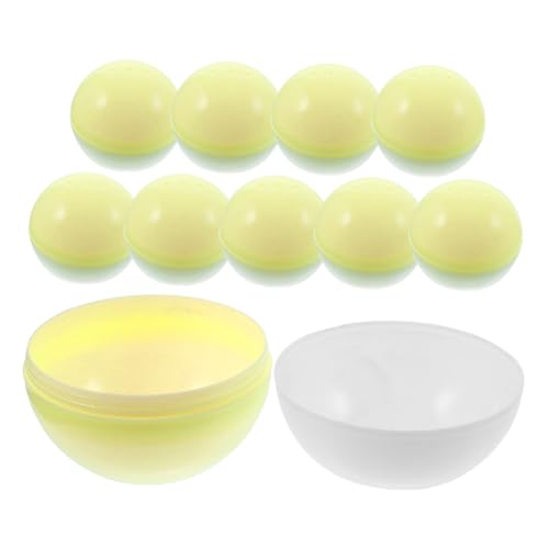 Warmhm 10 Stück Befüllbare Plastikkugeln Transparente Runde Kapseln für Partygeschenke Tombola und Kreative Bastelideen Zufällige Farben Zufällige Farbe von Warmhm