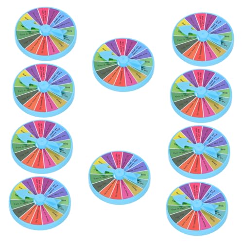 Warmhm 10 Stück Bestrafungsscheiben Zubehör Emotionsrad Golf Trinkspiel Karnevalsspiele Farbspiele Für Erwachsene Spiel Trink Roulette Papierkarte von Warmhm