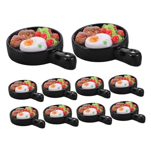 Warmhm 10 Stück Bratpfanne Frühstücksspielzeug Grillplatte Frühstücksornament Mini Lebensmittelspielzeug Miniatur Küchenzubehör Gefälschtes Spiegelei Miniatur Puppenhaus Warmhm 10 Stück Bratpfanne Frühstücksspielzeug Grillplatte Frühstücksornament Mini Lebensmittelspielzeug Miniatur Küchenzubehör Gefälschtes Spiegelei Miniatur Puppenhaus von Warmhm