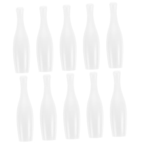 Warmhm 10 Stück Desktop -Bowlingspielzeug Bowling- für Mini Bowling - Bowling-Spiel, Bowling-Pin Tisch-Bowling-Pin Mini-Bowlingspiel- die Hüften Weiß von Warmhm