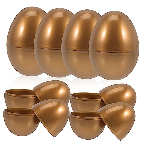 Warmhm 10 Stück Ei Dekoration Vogel-eier- Eierkorb Kartons Lose Boxen Mit Deckel Eierkarton Süße Zapfen Süßigkeitenkästen Befüllbar Spielzeugeier Eierbecher Plastik Golden Warmhm 10 Stück Ei Dekoration Vogel-eier- Eierkorb Kartons Lose Boxen Mit Deckel Eierkarton Süße Zapfen Süßigkeitenkästen Befüllbar Spielzeugeier Eierbecher Plastik Golden von Warmhm