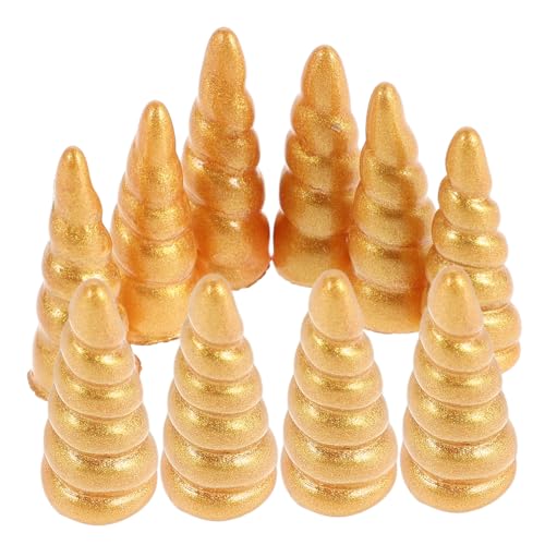 Warmhm 10 Stück Einhorn Accessoires Festlicher Kopfschmuck Set Zubehör Funkelnde Ornament Kollektion Clips Haarschmuck Sortiment Horn Einhorn Inspiriert Glitzer Funkelnd von Warmhm