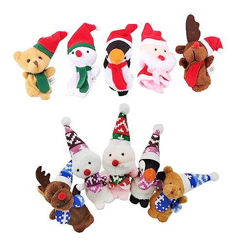 Warmhm 10 Stück Fingerpuppen für Weihnachten Teiliges aus Dekorativen Handpuppen für Geschichtenerzähler Buntes Design Kreativität und Eltern Bindung Warmhm 10 Stück Fingerpuppen für Weihnachten Teiliges aus Dekorativen Handpuppen für Geschichtenerzähler Buntes Design Kreativität und Eltern Bindung von Warmhm