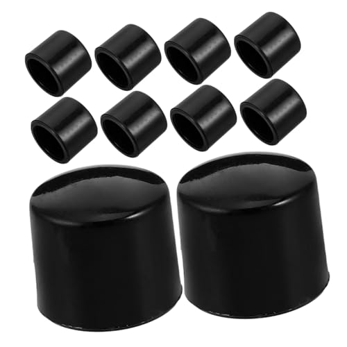 Warmhm 10 Stück Fußballmaschinenkappe Fußball Fußball Tischfußballspieltisch Mini -fußball Kicker-endkappen Tischfußball-tischplatte Tischstange Endabdeckungen Für Kicker Schwarz Plastik von Warmhm