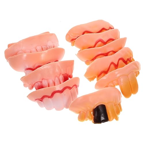 Warmhm 10 Stück Halloween-gebiss Zubehör Für Halloween-kostüme Gefälschte Lustige Zahnprothesen Zahnfüllungs-reparaturset Dauerhaft Halloween- Falsche Zähne Zahn Edelsteine Gummi Warmhm 10 Stück Halloween-gebiss Zubehör Für Halloween-kostüme Gefälschte Lustige Zahnprothesen Zahnfüllungs-reparaturset Dauerhaft Halloween- Falsche Zähne Zahn Edelsteine Gummi von Warmhm