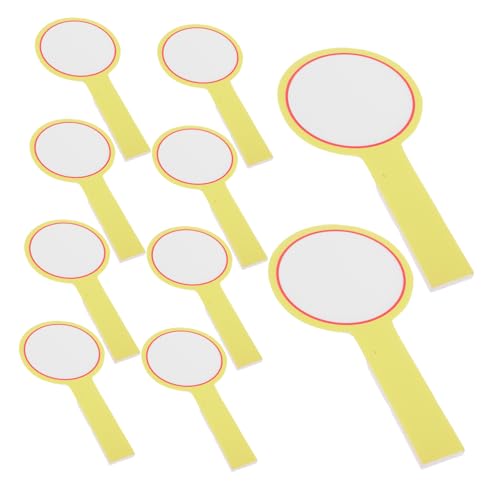 Warmhm 10 Stück Handhaltekarten Zum Punktezählen Whiteboard Trocken Abwischbare Paddeltafel Trocken Abwischbare Paddel Mit Griff Trocken Abwischbare Spieltafeln Handgehaltene von Warmhm