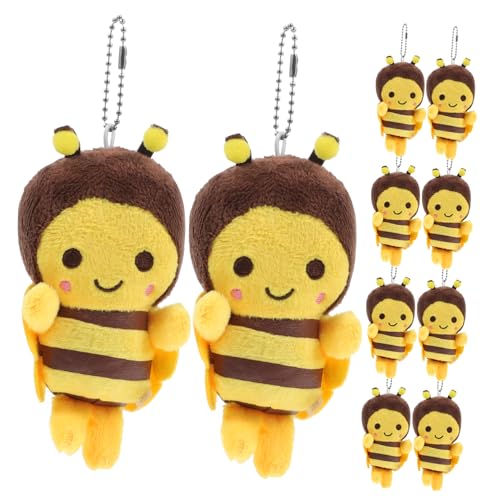 Warmhm 10 Stück Kleiner Bienenanhänger Rucksackhänge -bienenschlüsselkette Ausgestopft Schlüsselanhänger Süß Süße Biene Honigbiene Schild Party Netter Schlüsselbund Reiz Plüsch Gelb Warmhm 10 Stück Kleiner Bienenanhänger Rucksackhänge -bienenschlüsselkette Ausgestopft Schlüsselanhänger Süß Süße Biene Honigbiene Schild Party Netter Schlüsselbund Reiz Plüsch Gelb von Warmhm