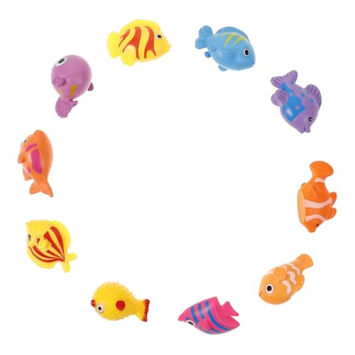 Warmhm 10 Stück Meerestier Mini- Mini -Fisch Rosa Figur Dekoration Schwebend Künstlich Landschaftsgestaltung Fischverzierung Realistisch Klein Fischschmuck Für Aquarien Plastik von Warmhm