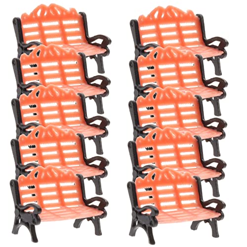 Warmhm 10 Stück Mini Modell Teiliges Möbel für Puppenhäuser und Landschaftsdekoration Detailreiche Gestaltung für Garten und Spielszene von Warmhm
