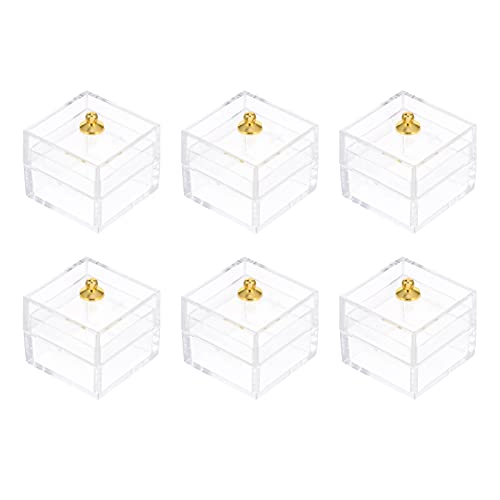 Warmhm 10 Stück Miniatur-Aufbewahrungsbox Für Süßigkeiten Kreative Aufbewahrungsbox Transparente Mikrolandschaft Mini-Süßigkeiten-Displaybox Puppenhaus-Displaybox Für Leckereien von Warmhm