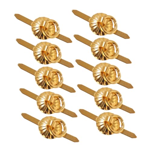 Warmhm 10 Stück Miniaturgriff Türknöpfe für Puppenhäuser Mädchen Puppenhaus Mini- klein bastelzeug mikrolandschaft Miniaturschmuck Miniatur-Griffmodell Legierung Golden von Warmhm