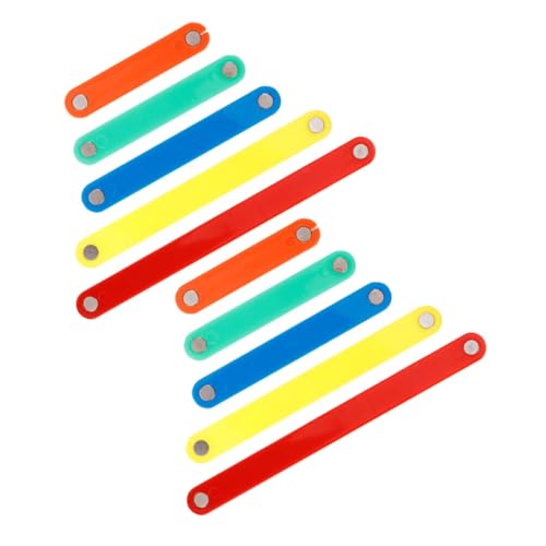 Warmhm 10 Stück Puzzle für bauklötze lernspielzeug Mathe Mathematische Whiteboard-Magnetstreifen Magnetstreifenwand Plastik von Warmhm