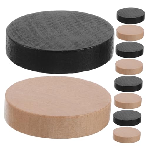 Warmhm 10 Stück Schachzubehör Schleuder-Hockey Schnelles Sling-Puck- Schneller Sling-Puck Hölzern von Warmhm