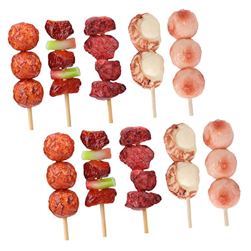 Warmhm 10 Stück Simulation Grillspieße Gefälschtes Lebensmittelspielzeug Küche Lebensmittelmodell Kochen Lebensmittelmodelle Kochen Spielset Künstliche Lebensmittel Grillfleisch Warmhm 10 Stück Simulation Grillspieße Gefälschtes Lebensmittelspielzeug Küche Lebensmittelmodell Kochen Lebensmittelmodelle Kochen Spielset Künstliche Lebensmittel Grillfleisch von Warmhm