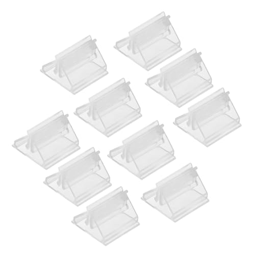 Warmhm 10 Stück Spielkarten für Erwachsene kartenhalter für Spielkarten aufbewahrung Tischkartenständer Tischdeckenhalter Clips Outdoor Spielkartenordner Plastik Transparent von Warmhm