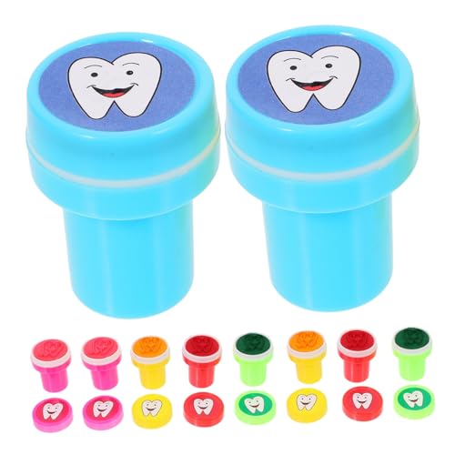 Warmhm 10 Stück Stempel Verschiedene Stempel Briefmarken Für Den Unterricht Cartoon-zahnstempel Zahnstempel Für Zähne-Geburtstagsparty-zubehör Tierstempel Handstempel PVC von Warmhm