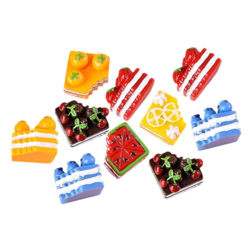 Warmhm 10 Stück Kleiner Kuchen Modellierung Dekore für Puppenhaus Zubehör Realistische Miniaturdesserts aus Kunstharz für Selbstgemacht Charme und Bastelprojekte Warmhm 10 Stück Kleiner Kuchen Modellierung Dekore für Puppenhaus Zubehör Realistische Miniaturdesserts aus Kunstharz für Selbstgemacht Charme und Bastelprojekte von Warmhm