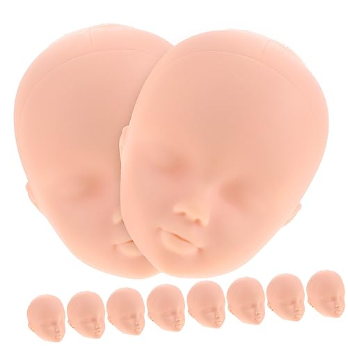 Warmhm 10 Stück Teiliges Kunststoff Puppenkopf für DIY Makeup Dekoration und Bastelarbeiten Weiche Miniatur Puppenteile für Kreative Projekte und Fotorequisiten Warmhm 10 Stück Teiliges Kunststoff Puppenkopf für DIY Makeup Dekoration und Bastelarbeiten Weiche Miniatur Puppenteile für Kreative Projekte und Fotorequisiten von Warmhm