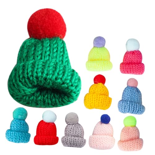 Warmhm 10 Stück Teiliges Mini Weihnachtsmützen aus Wolle Bunte Strickmützen für DIY Basteln Puppen und Flaschendeko Handgefertigte Kleine Hüte für Schmuck Handwerk und Partydekoration Warmhm 10 Stück Teiliges Mini Weihnachtsmützen aus Wolle Bunte Strickmützen für DIY Basteln Puppen und Flaschendeko Handgefertigte Kleine Hüte für Schmuck Handwerk und Partydekoration von Warmhm