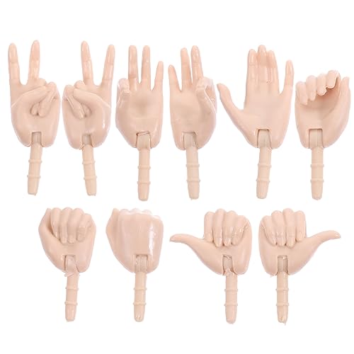 Warmhm 10 Stück Teiliges Puppenhände Kunststoff Handgelenke für DIY Puppenherstellung für Kreative Bastelprojekte und Puppenhaus Zubehör Warmhm 10 Stück Teiliges Puppenhände Kunststoff Handgelenke für DIY Puppenherstellung für Kreative Bastelprojekte und Puppenhaus Zubehör von Warmhm