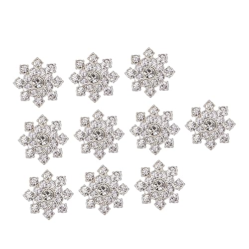 Warmhm 10 Stück Teiliges Strass Blumen Dekorationsset für DIY Schmuckaccessoires Handgemachte Ohrringe Broschen und Anhänger aus Silber mit Attraktiven Farben für Besondere Anlässe Warmhm 10 Stück Teiliges Strass Blumen Dekorationsset für DIY Schmuckaccessoires Handgemachte Ohrringe Broschen und Anhänger aus Silber mit Attraktiven Farben für Besondere Anlässe von Warmhm