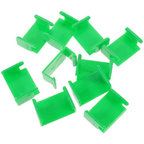 Warmhm 10 Stück Track Fixer Bahngleis Blau Gleisanschluss Schiene Zugverbinder-Adapter Die Bahnstrecke Schnallenmodell Zugschnalle Eisenbahnzugschnalle Plastik Green von Warmhm