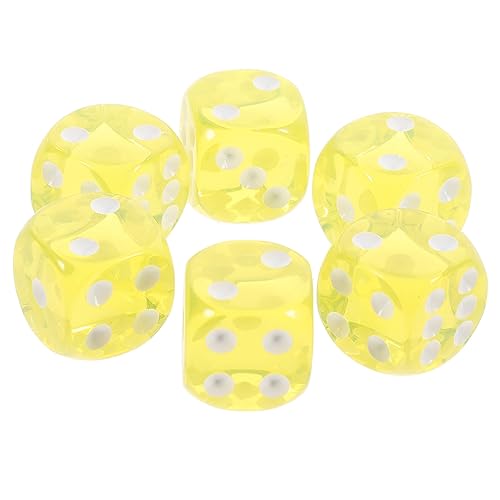 Warmhm 10 Stück Transparente Würfel Planke Spiel Unterhaltungswürfel Bunte Würfel Mehrseitige Würfel Lernwürfel Taschenstoffe Lernen Zahlenwürfel Partyzubehör Partywürfel Acryl Gelb Warmhm 10 Stück Transparente Würfel Planke Spiel Unterhaltungswürfel Bunte Würfel Mehrseitige Würfel Lernwürfel Taschenstoffe Lernen Zahlenwürfel Partyzubehör Partywürfel Acryl Gelb von Warmhm