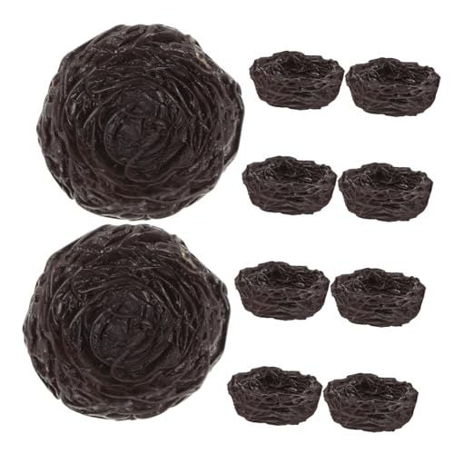 Warmhm 10 Stück Vogelnest-Ornamente Deko Nein Künstliche Notgroschen Osterschmuck Mini-Eier Osterei Ornamente Künstliche Vogelnester Vogelnest Zum Basteln Harz Dark Brown Warmhm 10 Stück Vogelnest-Ornamente Deko Nein Künstliche Notgroschen Osterschmuck Mini-Eier Osterei Ornamente Künstliche Vogelnester Vogelnest Zum Basteln Harz Dark Brown von Warmhm