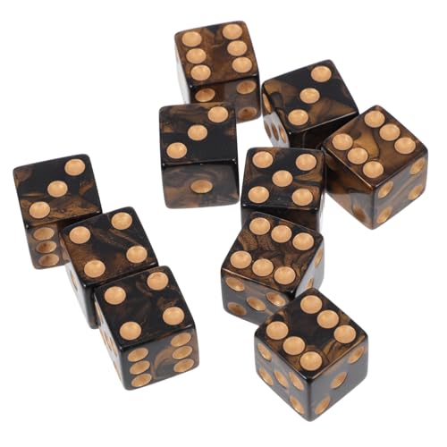 Warmhm 10 Stück groß sechs einseitig Forderung Punkt familienspiele Familien Spiele Drinking Games trinkspiel spielzeuge spielsachen Party Spiele Pub- Acryl Black von Warmhm