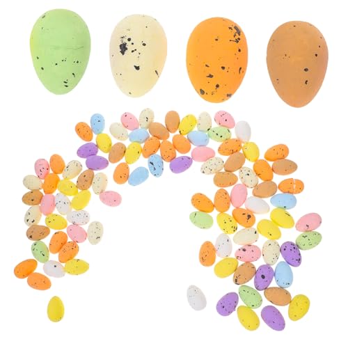 Warmhm 100 Stück Ei Dekoration Eier Festival-wohndekoration Ostern Schäumt Ei Osterei-dekore Osterszenen-deko-requisite Gastgeschenke Für Ostern Partytütenfüller Osterei-verzierung Schaum von Warmhm