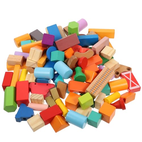 Warmhm 100 Stück Holz Bauklötze für Kleinkinder Farbenfrohe Geometrische Formen für Kreatives und Frühe Bildung Robuste Schadstofffreie Holzmaterialien Interaktive Lernspiele Warmhm 100 Stück Holz Bauklötze für Kleinkinder Farbenfrohe Geometrische Formen für Kreatives und Frühe Bildung Robuste Schadstofffreie Holzmaterialien Interaktive Lernspiele von Warmhm