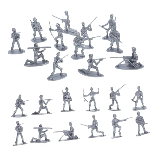 Warmhm 100 Stück Militärmodellspielzeug Realistischer Miniatursoldat Sandkasten-miniaturen Kleine Soldatenmodelle Spielzeugsoldaten-actionfiguren Minifigur Silver Plastik Warmhm 100 Stück Militärmodellspielzeug Realistischer Miniatursoldat Sandkasten-miniaturen Kleine Soldatenmodelle Spielzeugsoldaten-actionfiguren Minifigur Silver Plastik von Warmhm