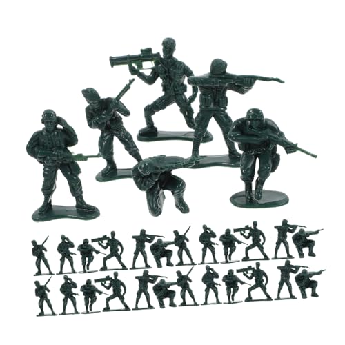 Warmhm 100 Stück Militärsandschalenspielzeug Figur Zahlen Kleine Leute Mini-Leute Menschen Miniaturen Sandtisch Miniaturmenschen Winzige Leute Mini-People-Modelle Miniaturleute Grün Abs von Warmhm