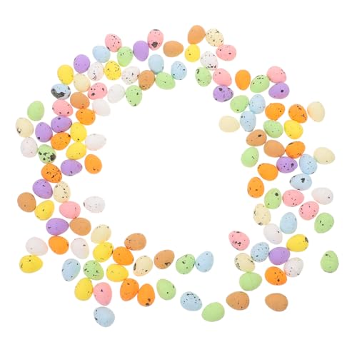 Warmhm 100 Stück Ostereier Überraschung klein befüllbar Dekoration Hülse osterbastelei easter eggs Eierzubehör Eier-Accessoires Eierparty Ostern schäumt Ei schäumt Eierdekor Schaum von Warmhm