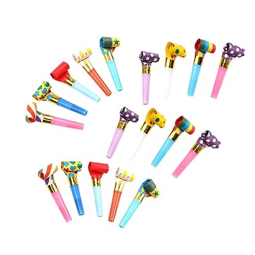 Warmhm 100 Stück Pfeifen Requisiten Partypfeifen Jubel Requisiten Karnevalsparty Kinderpfeife Jubel Puncher Partypfeifen Partyzubehör Blasender Drachen Jubelpfeifen Aus von Warmhm