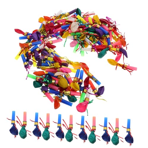 Warmhm 100 Stück Pfeifenspielzeug Für Kinderparty-gebläse Kinderpfeife Partypfeifen Kunststoffpfeifen Für in Großen Mengen Blowouts Partygeschenke Zugpfeife Für Gummi von Warmhm
