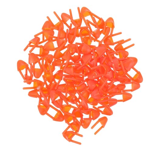 Warmhm 100 Stück Schnabel Zubehör ferngesteuerte Schlange Dinosaurier-Fingerspielzeug Schnäbel basteln für bastelmaterial für Plastikmund selber Machen DIY-Mund basteln rot von Warmhm